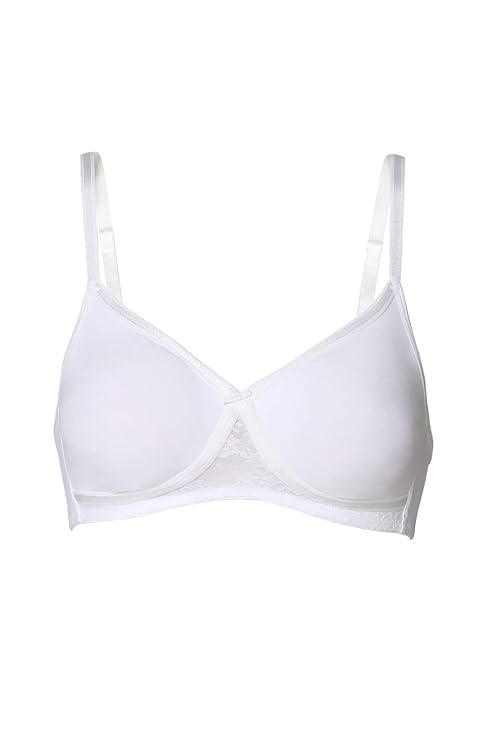 (Pack of 2) Women Cotton Wireless Non Padded Shaper Bra - Full Coverage, Anti Bacterial, Moulded Cup