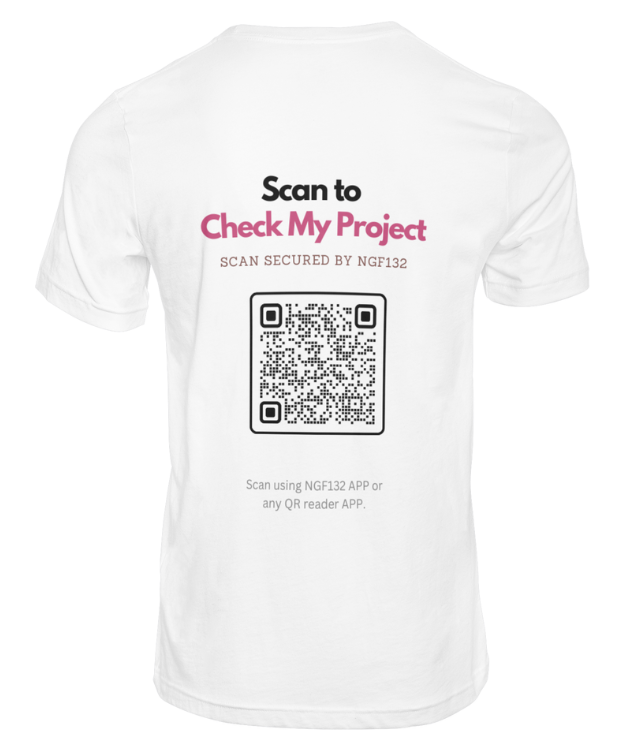 Free Size, UniSex, Scan to See my project, QR code based tee shirt. 