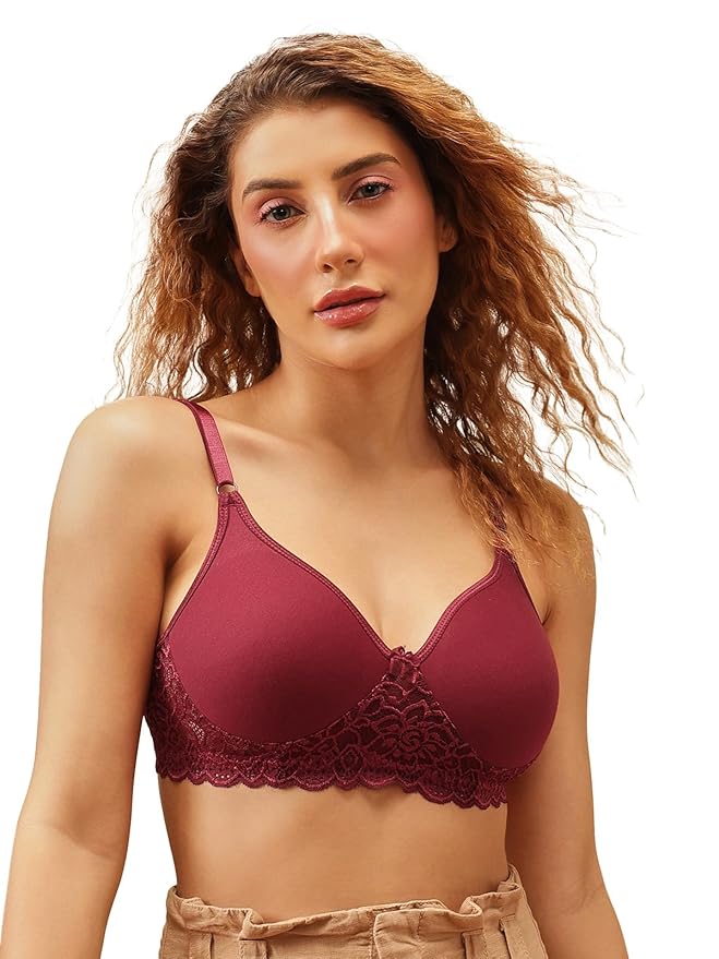 (Pack of 2 ) Women Cotton Rich Non-Wired Spacer Cup T-Shirt Bra